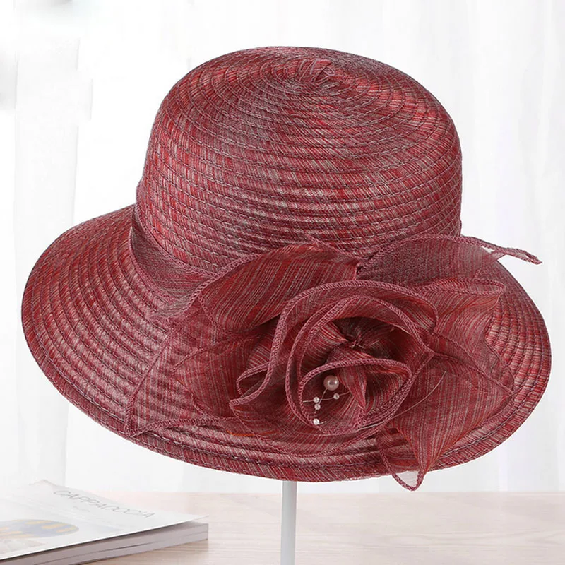 

Летняя женская Тайваньская шелковая Солнцезащитная шляпа SUOGRY с цветами маленькая Солнцезащитная шляпа рыбака пляжная шляпа для женщин