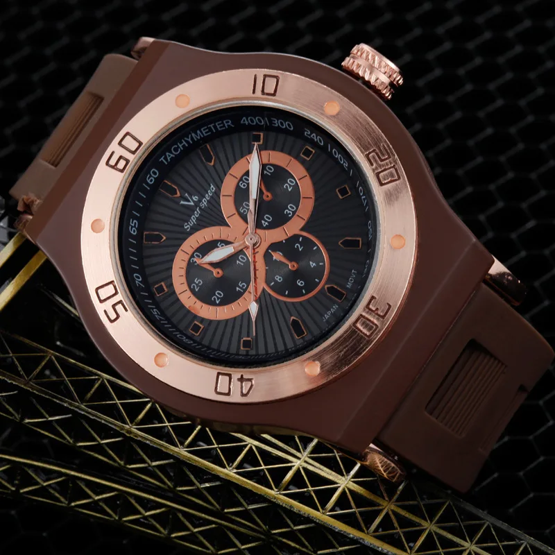 Часы наручные мужские с круглым аналоговым кварцевым механизмом чёрные и