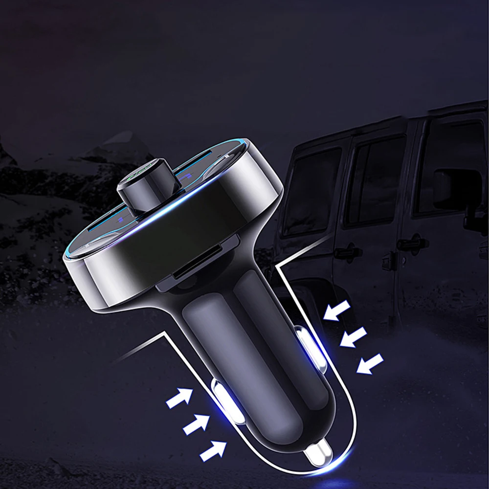 1 шт мини автомобильный FM передатчик светодиодный Дисплей 12 v 24 dual USB