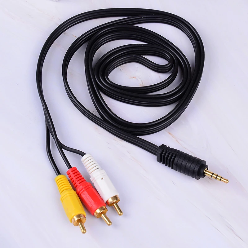 Переходник с 3 штекерами RCA штекер штекер/штекер на 3rca гнездо Аудио Видео AV