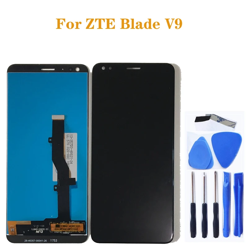 Запасной цифровой преобразователь сенсорного экрана для zte Blade V9|Экраны