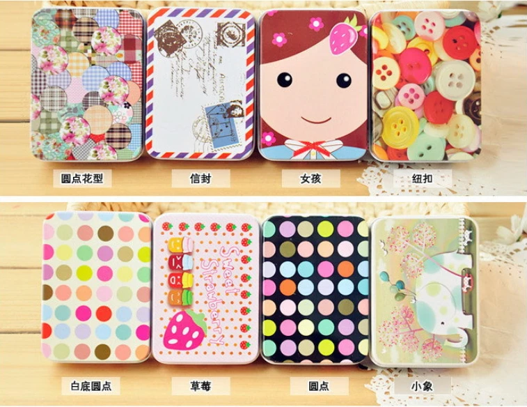 

Free shipping tin sheet small storage box Creative flash card candy box girls gift 200pcs/lot