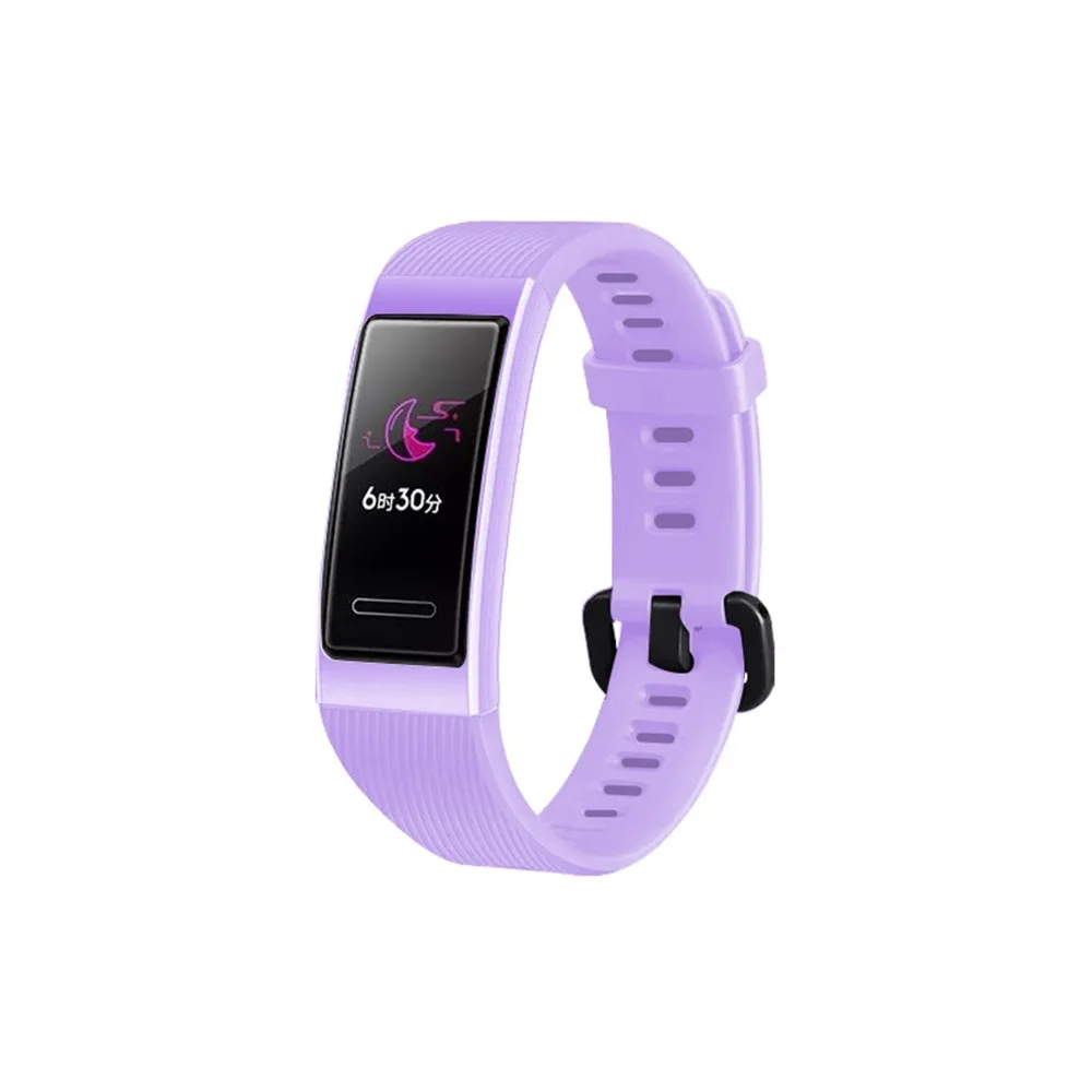 Light Purple Силиконовый ремешок для huawei Band 3 Pro сменный ремешок для смарт-часов браслет ремешок для часов аксессуары для huawei Band 3 Pro ремни - Цвет: Light Purple