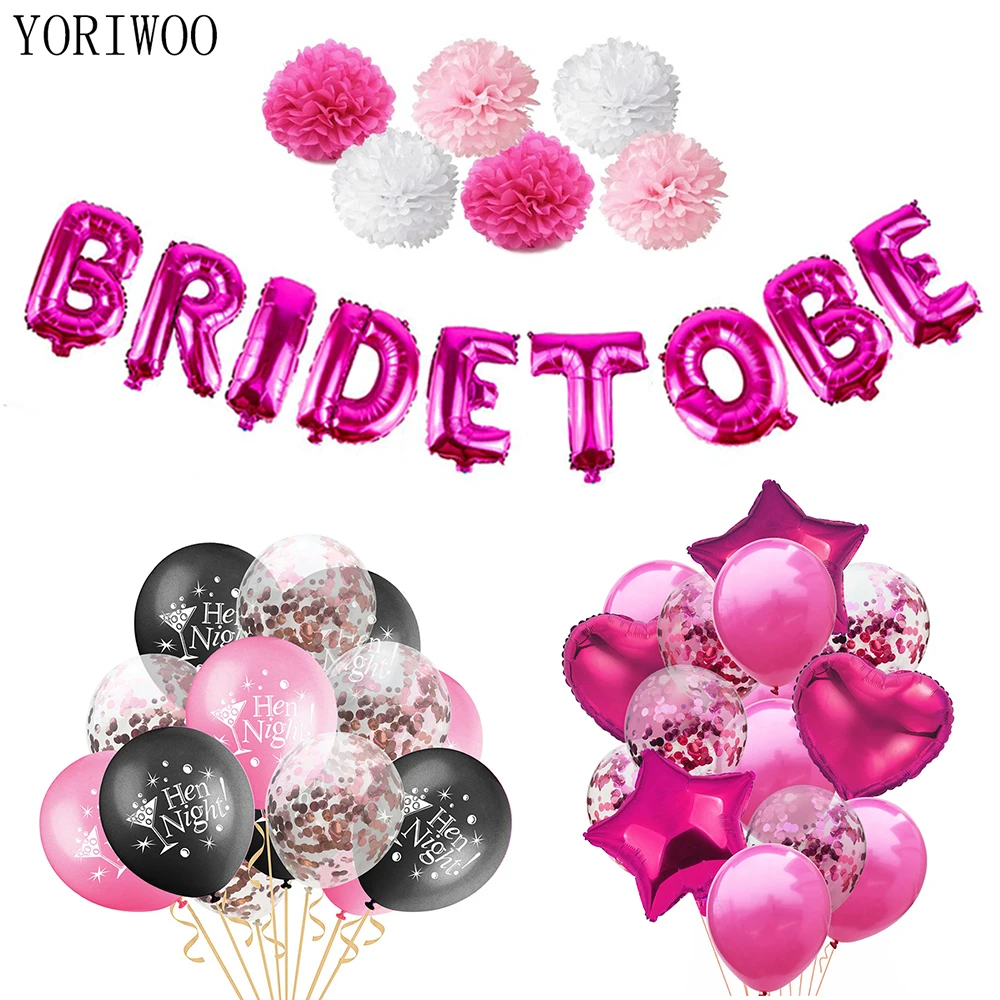 YORIWOO To Be Bride конфетти воздушные шары для свадебной вечеринки|Украшения своими