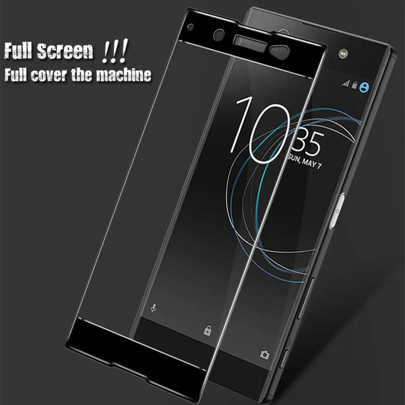 For Glass Sony Xperia XA1 Ultra Screen Protector Tempered Full Cover Phone Film G3226 | Мобильные телефоны и аксессуары