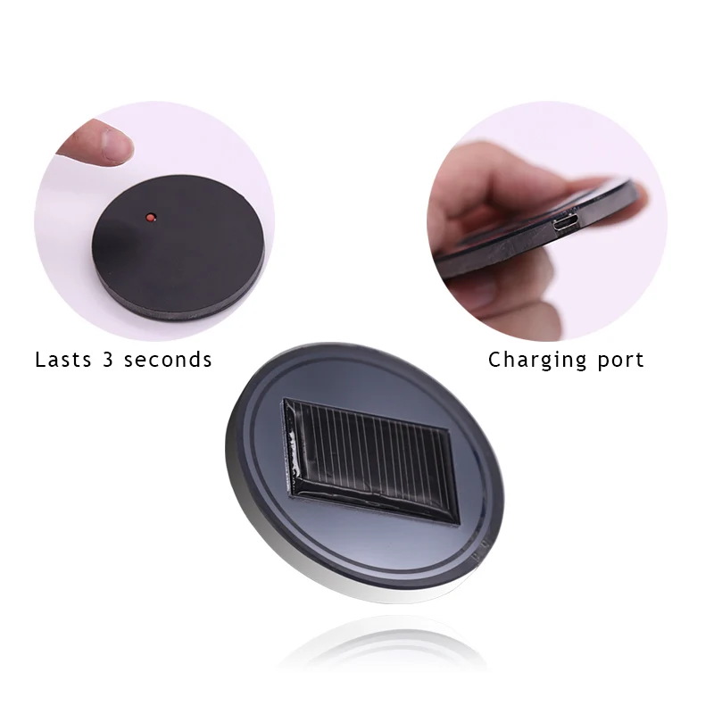 Universal Car Anti Slip Mat Waterproof Solar LED Cup Bottle Drinks Holder Pad Coaster USB Charger Mats F-Best | Автомобили и