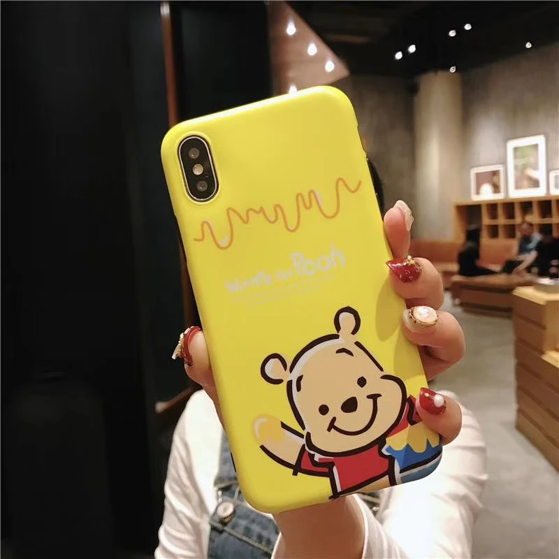 Cute Cartoon Bear Pig Pattern Case For iphone 6 6s 7 8 Plus X XR XS MAX Fancy Back Cover 6plus 7plus 8plus XSMax Soft TPU cases | Мобильные