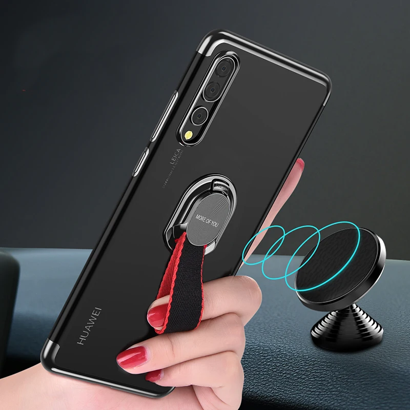 Покрытием чехлы для Huawei P20 случае Pro Чехол прозрачный мягкий съемный Weave