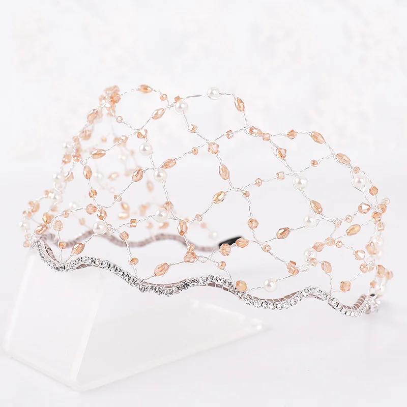 В стиле барокко в винтажном С украшением виде кристаллов головки Пряжка сетка