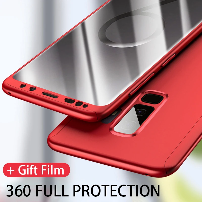 360 полный защитный чехол для samsung Galaxy S10 S8 S9 Plus Lite ультра тонкий жесткий ПК +