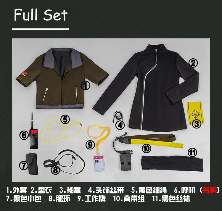 

Anime! Girls' Frontline UMP40 Battle Suit Gothic Uniform Cosplay Costume Halloween Outfit For Women Full Set Free Shipping