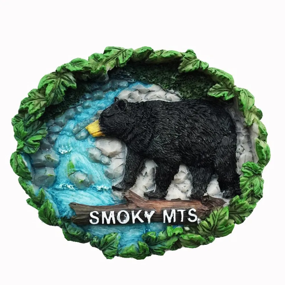 BABELEMI USA Tennessee Great Smoky Mountains National Park 3D Fridge Magnets Tourism Souvenirs Refrigerator Magnetic Stickers | Дом и сад