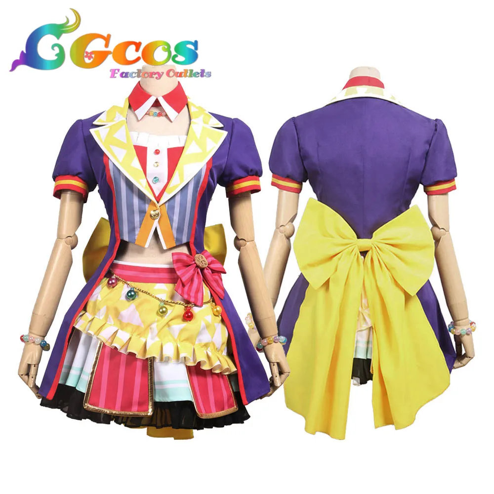 CGCOS Косплей Костюм COS BanG Dream! Здравствуйте, HappyWorld, 2-е платье Kokoro Tsurumaki на Хэллоуин, Рождество