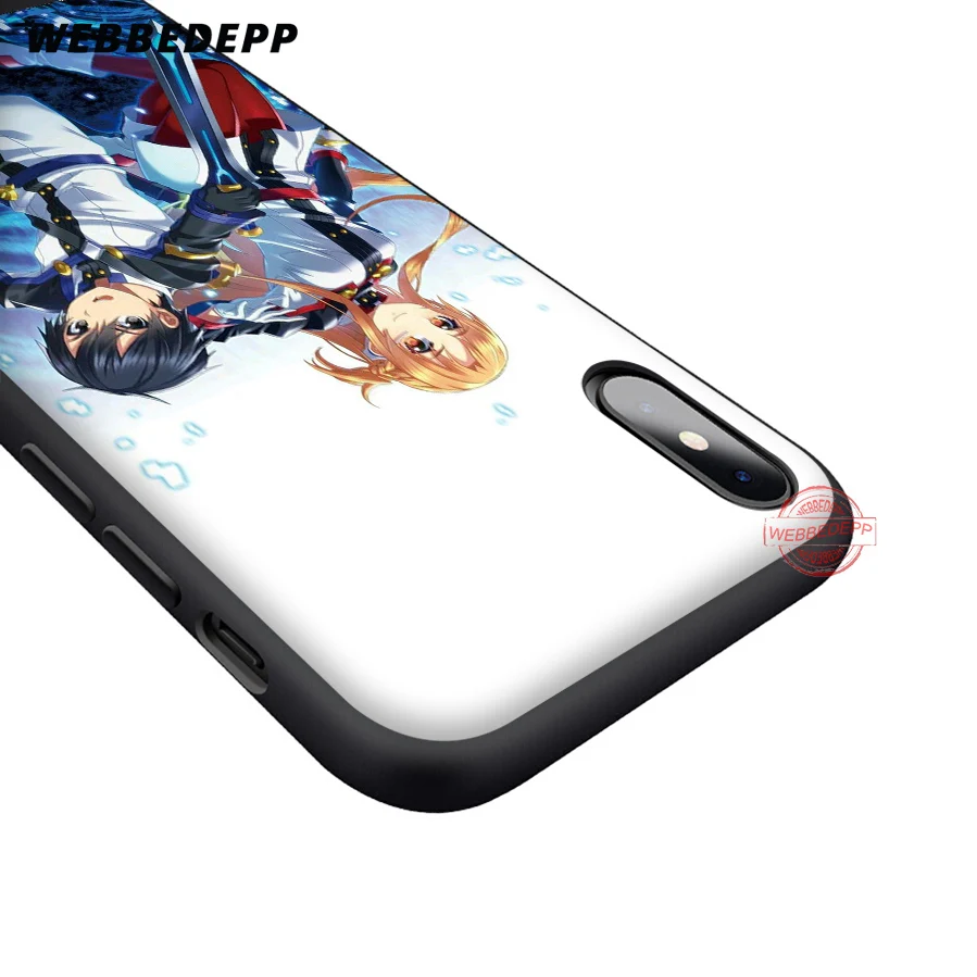 WEBBEDEPP Sword Art Online SAO Anime Soft Silicone Case for iPhone 8 7 6S 6 Plus 11 Pro XS Max XR X 5 5S SE Back Shell | Мобильные