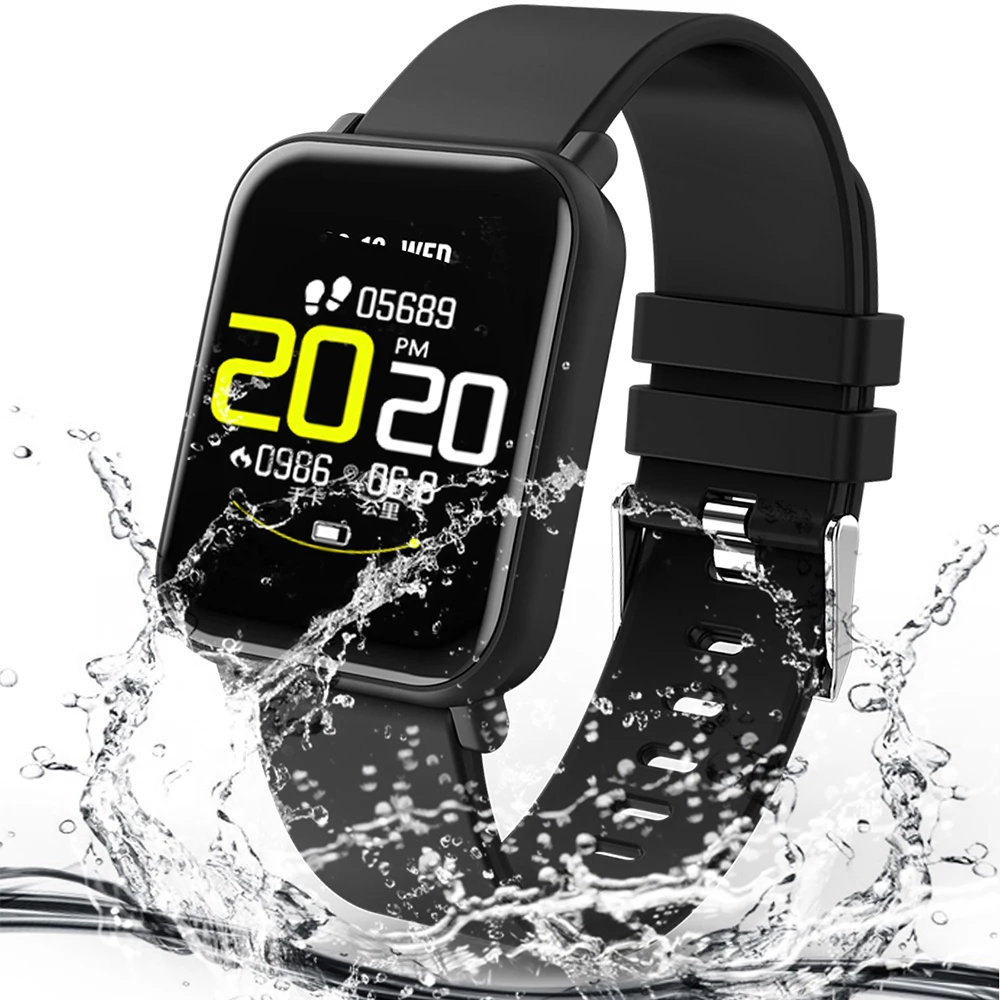 Uhoofit R6 Смарт часы монитор сердечного ритма Фитнес трекер Smartwatch напоминание