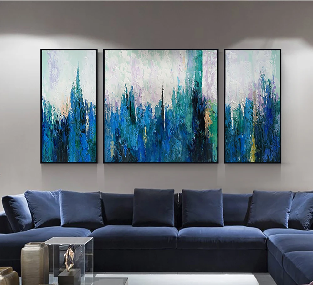 Laminas decorativas pared cuadros абстрактная картина настенная живопись для гостиной большой