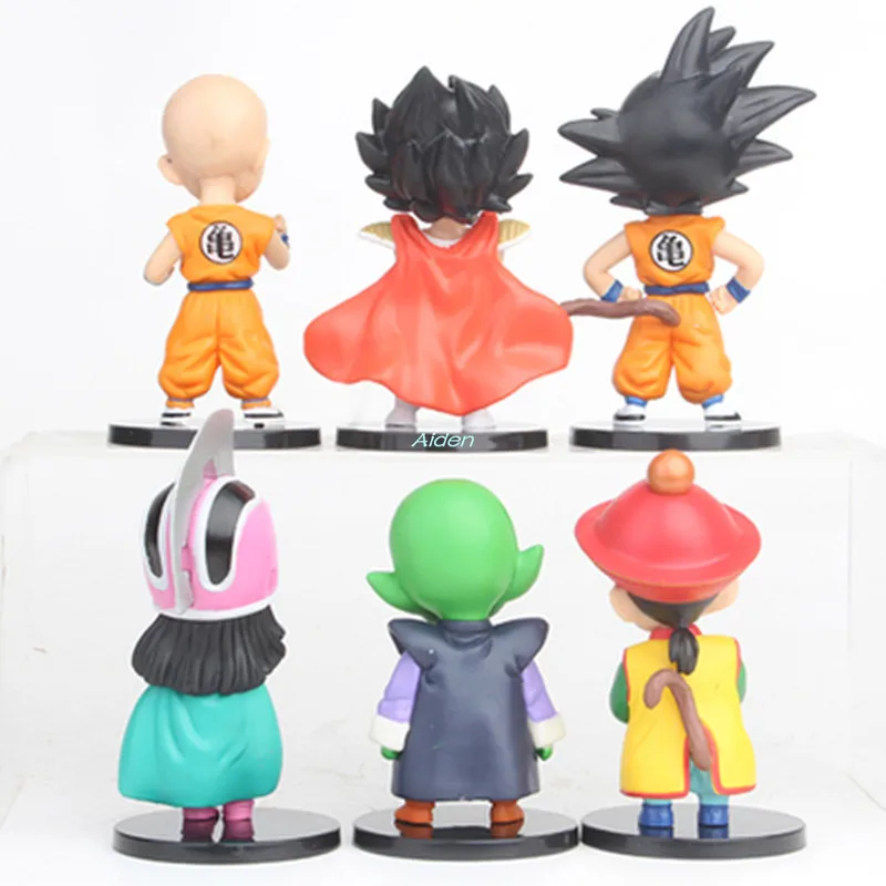 6 шт./компл. Dragon Ball Супер Saiyan Чичи сын Goku Piccolo Kulilin Вегета из ПВХ фигурку