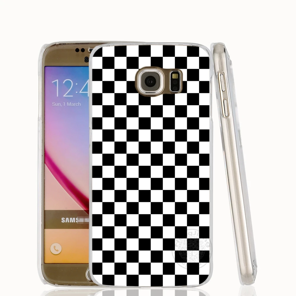 HAMEINUO черно-белый решетчатый чехол для сотового телефона Samsung Galaxy A3 A310 A5 A510 A7 A8 A9 2016