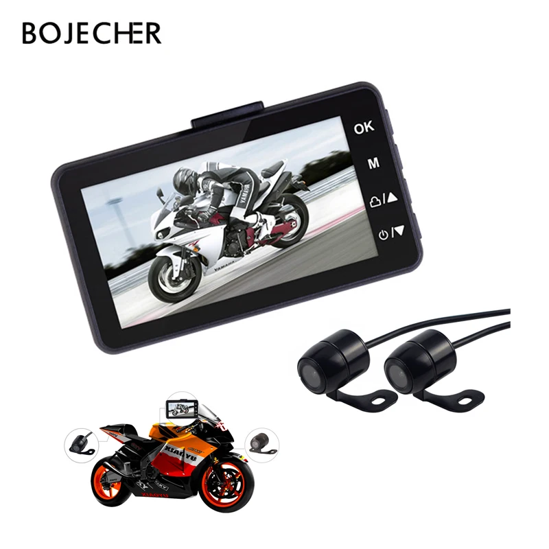 

KY-MT18 Motorcycle DVR Camera Dash Motor 1280P Special Dual-track Front Rear Recorder digital ACC power auto Electronic Dash Cam