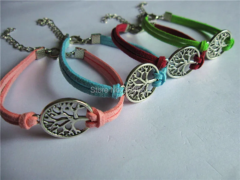 20cs/lot(mix 11 color) tree Elephant sister musical note Anchor rudder infinite Hippocampal Animal Series bracelet whosale | Украшения и