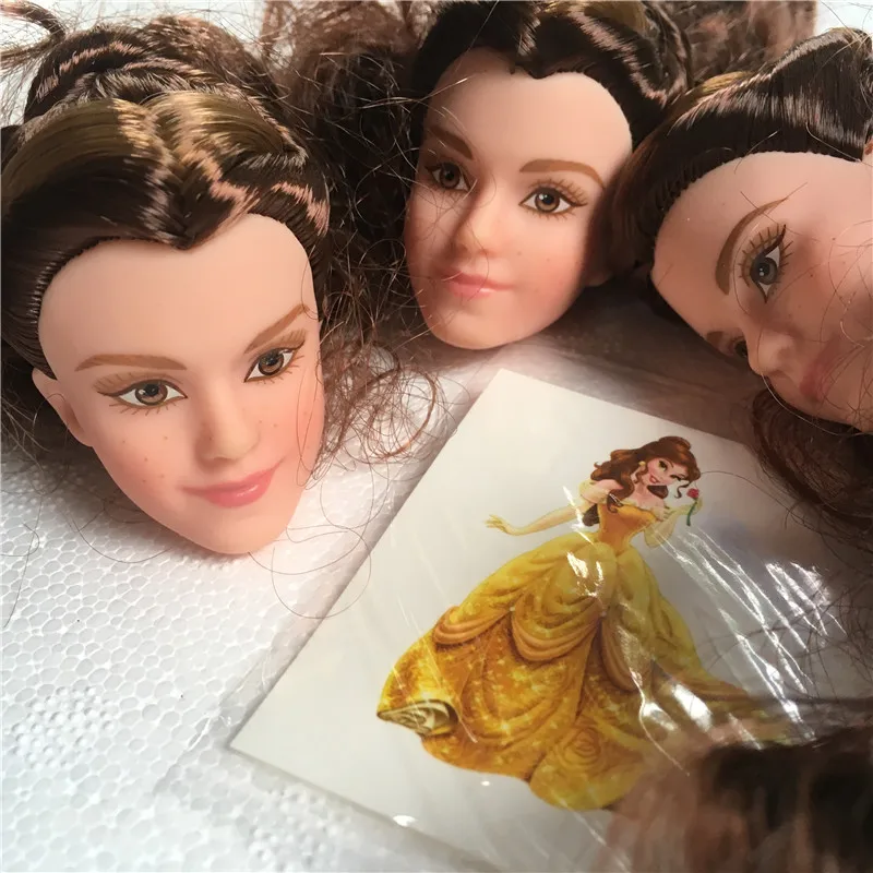 Кукла Belle, игрушка, голова принцессы, длинные волосы, кукла, голова для девочки, сделай сам, макияж, волосы, игрушки для детей, макияж, сделай сам, игрушки для детей, подарки на день рождения