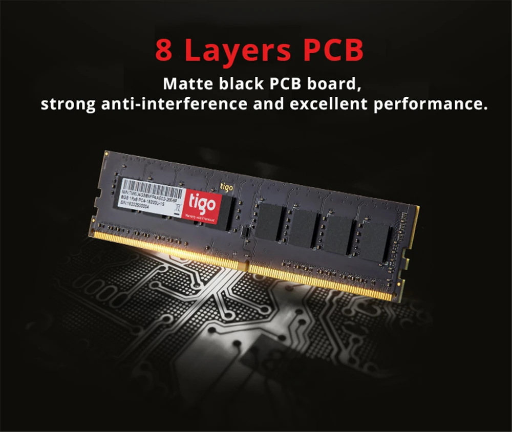 Tigo ddr4 2666 Мhz оперативная память для Компьютера Памяти 4GB 8GB 16GB 2400mhz UDIMM для настольных ПК