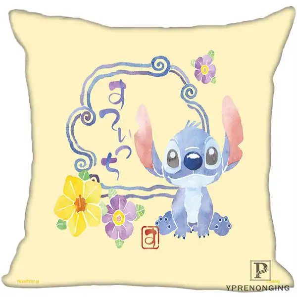 Square Pillowcases Заказная декоративная наволочка "Лило и Стич" квадратная Наволочка на молнии 35X35,40x40,45x45 см(одна сторона) 180527-21-17 - Цвет: Square Pillowcases