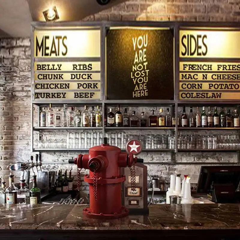 Винтажная модель пожарного гидранта реквизит для фотосъемки ретро железа