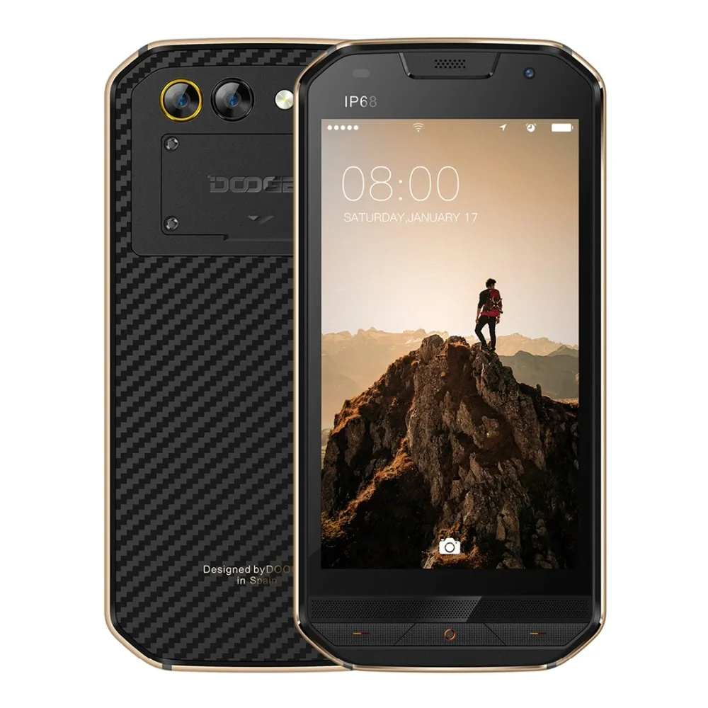 Doogee S30 IP68 Смартфон Android 7.0 двойной Камера 5580 мАч быстрая зарядка 5.0 &quotHD MTK6737 2 ГБ 16
