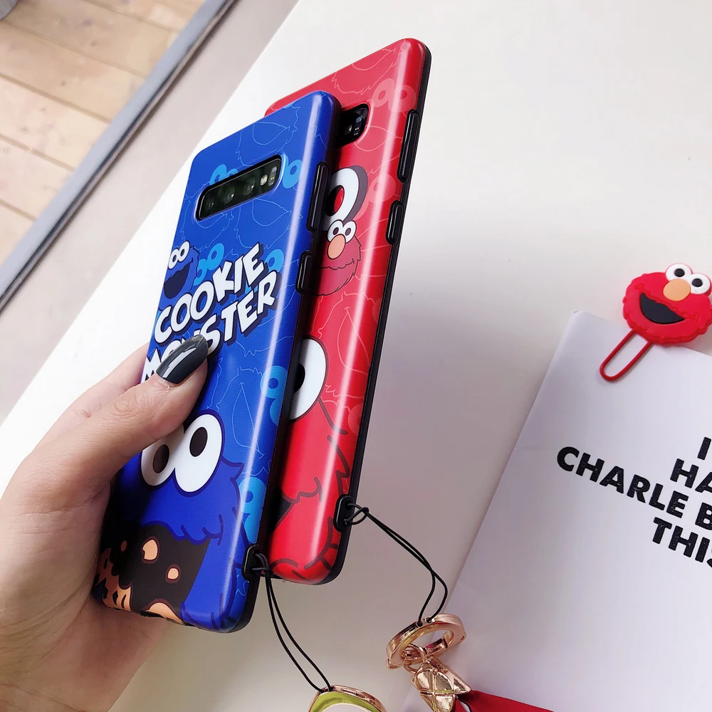 Чехол с рисунком Улица Сезам для Samsung Galaxy S10 Plus S9 plus S8 note 10 9 8 шелковый шарф ремешок