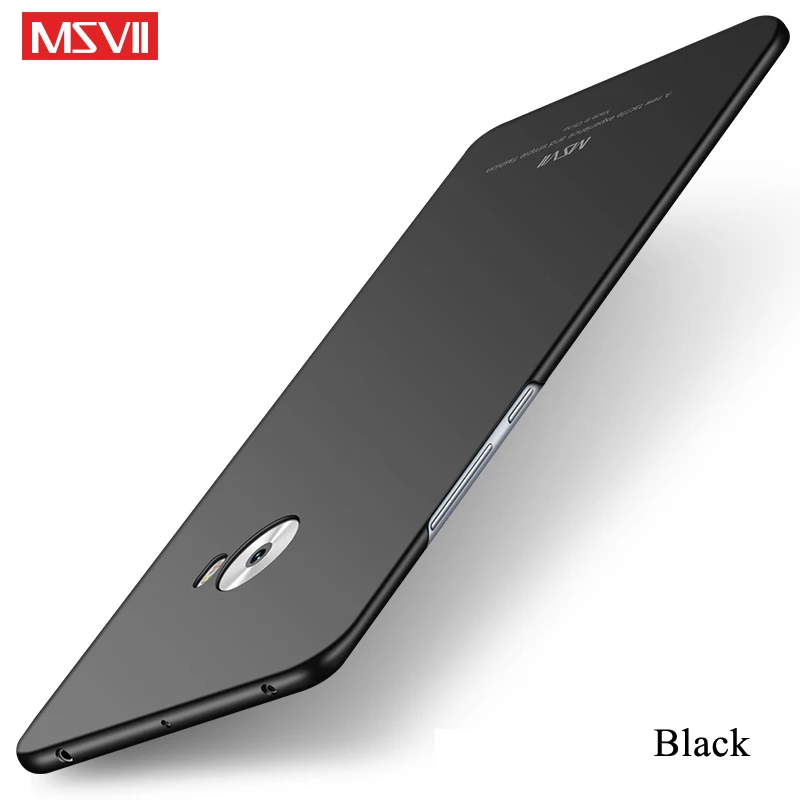 Для Xiaomi mi Note 2 Чехол MSVII кольцо на палец тонкий матовый чехол для Xiao mi Note 2 Чехол mi Note2 металлический держатель задняя крышка Note 2 - Цвет: Black