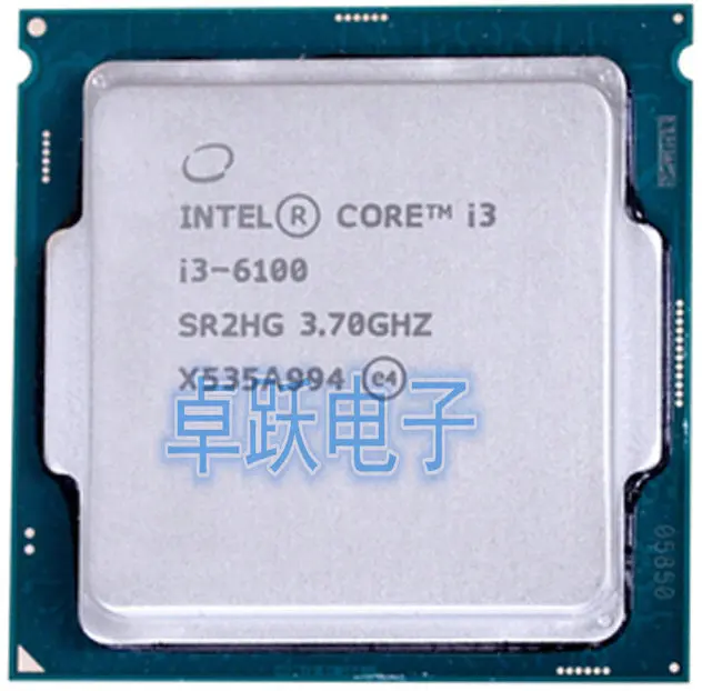 Процессор Intel Core i3 6100 I3 3 7 ГГц Мб кэш-памяти двухъядерный 51 Вт ЦП процессор SR2HG LGA1151