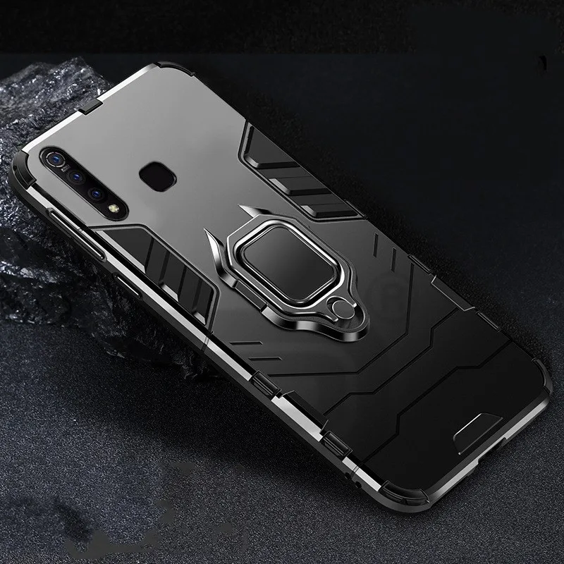 ДЛЯ VIVO Z5X кейс держатель для колец Броня бампер жесткая задняя панель из