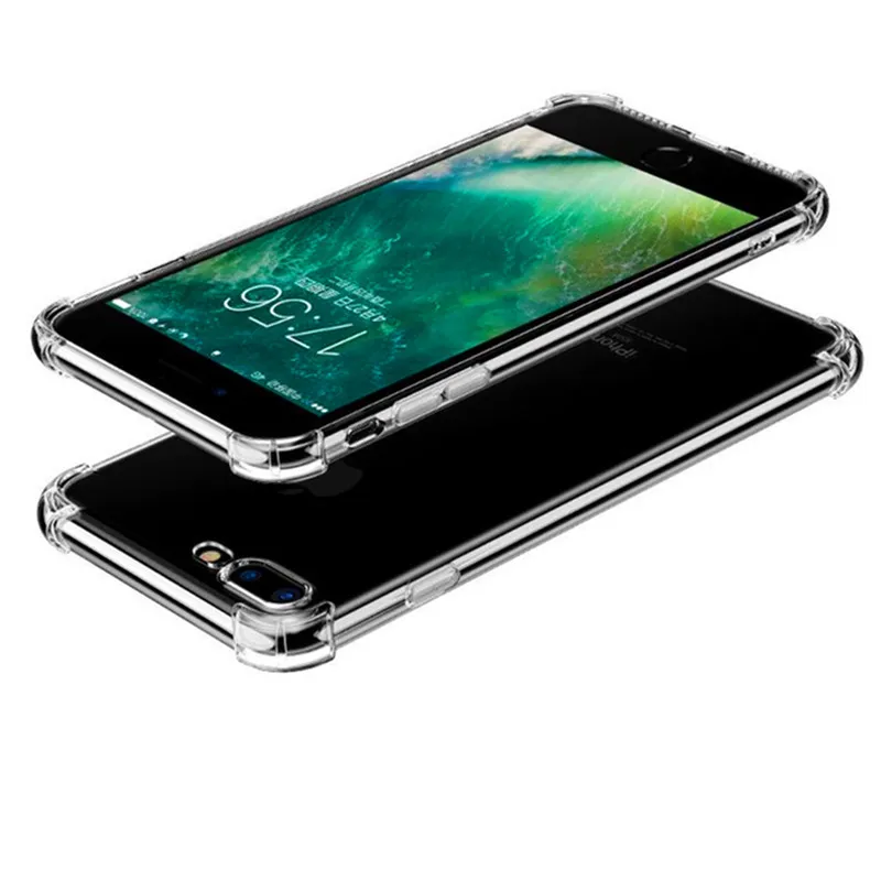 Luxury Shockproof Silicone Phone Case For iPhone X Xs Xr Max 8plus 8 6 6s Plus 7 Transparent Back Cover |
