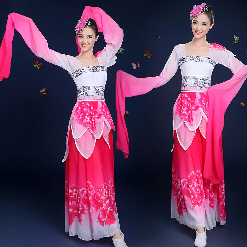 2016 Новая Зимняя Одежда для танцев с водными рукавами Классический танцевальный