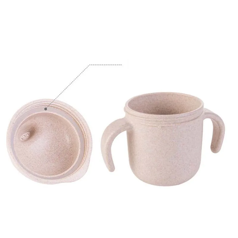 Детская чашка для питья 160 мл детские бутылочки с ручками соломка обучения