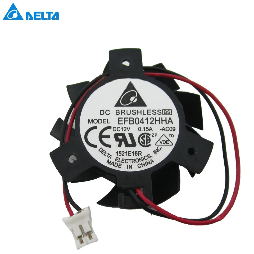

video card New EFB0412HHA -AC09 Graphics card cooling fan 12V 0.15A 36mm diameter blades