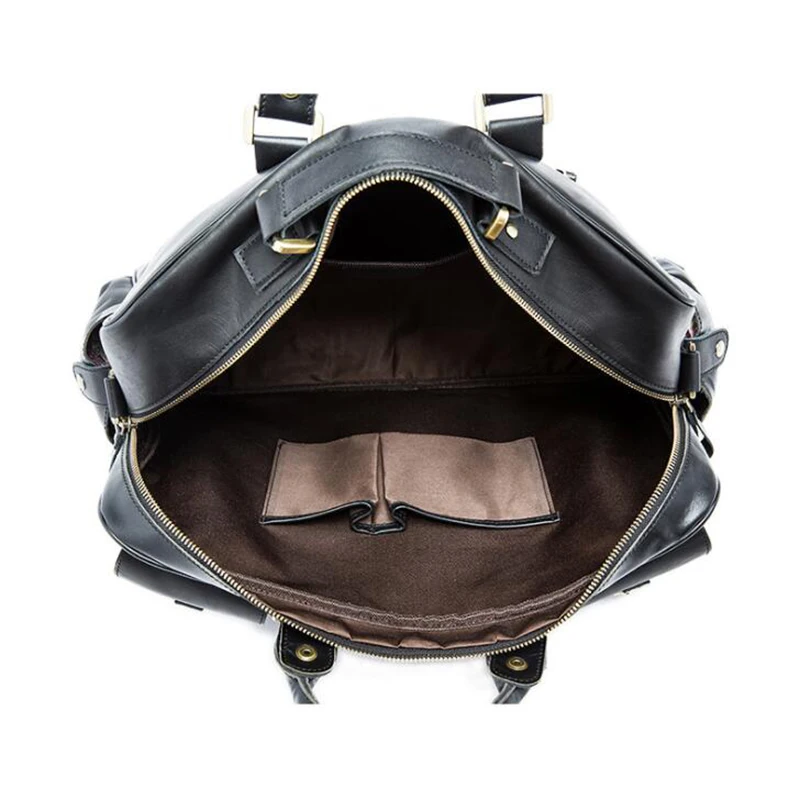 

Careteilly Cow Leather Duffel bags Business Travel Duffel bags for Men 4 Colors Option