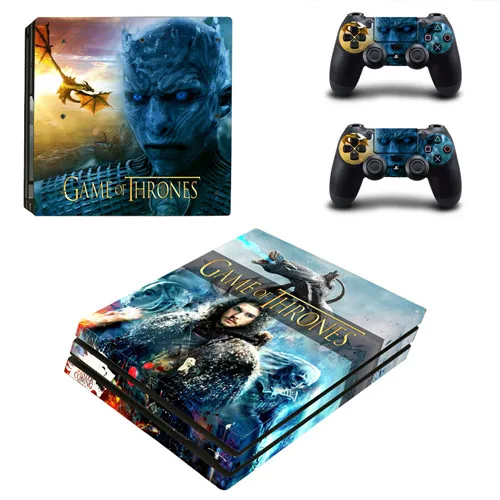 Игра престолов скоро зима PS4 Pro наклейка кожи для playstation 4 Pro консоль и контроллер PS4 Pro наклейка s Наклейка виниловая - Цвет: YSP4P-3405
