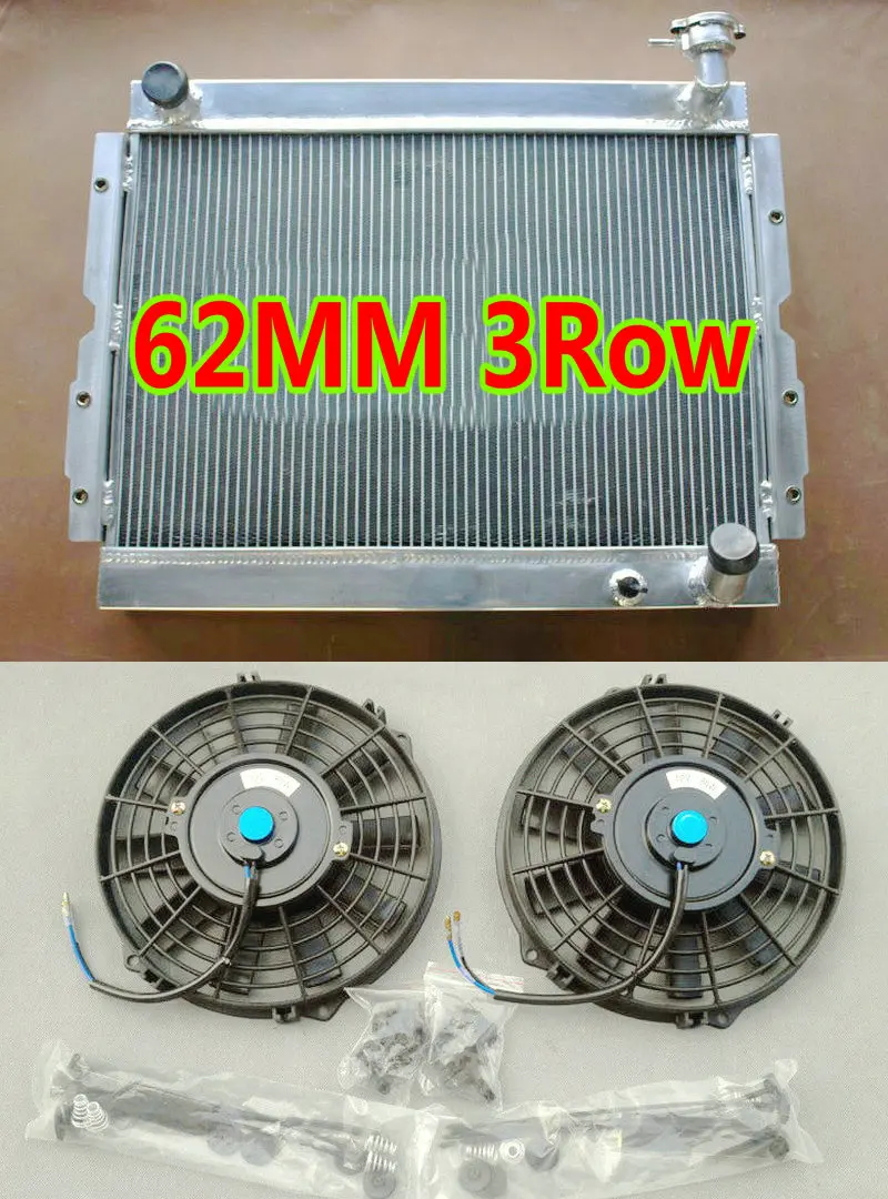 Алюминиевый радиатор и вентиляторы для Toyota Land Cruiser Grande Samurai серия J60 FJ60 FJ61 FJ62 1980 1990 4