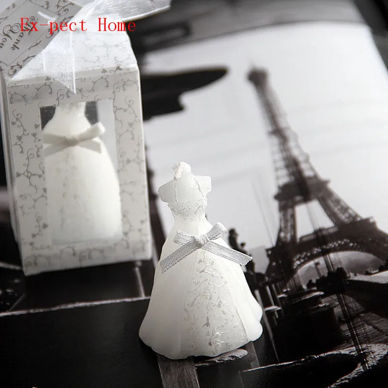 100 шт Свадебная свечка невесты-платье свадебный подарок для гостей Свадебные