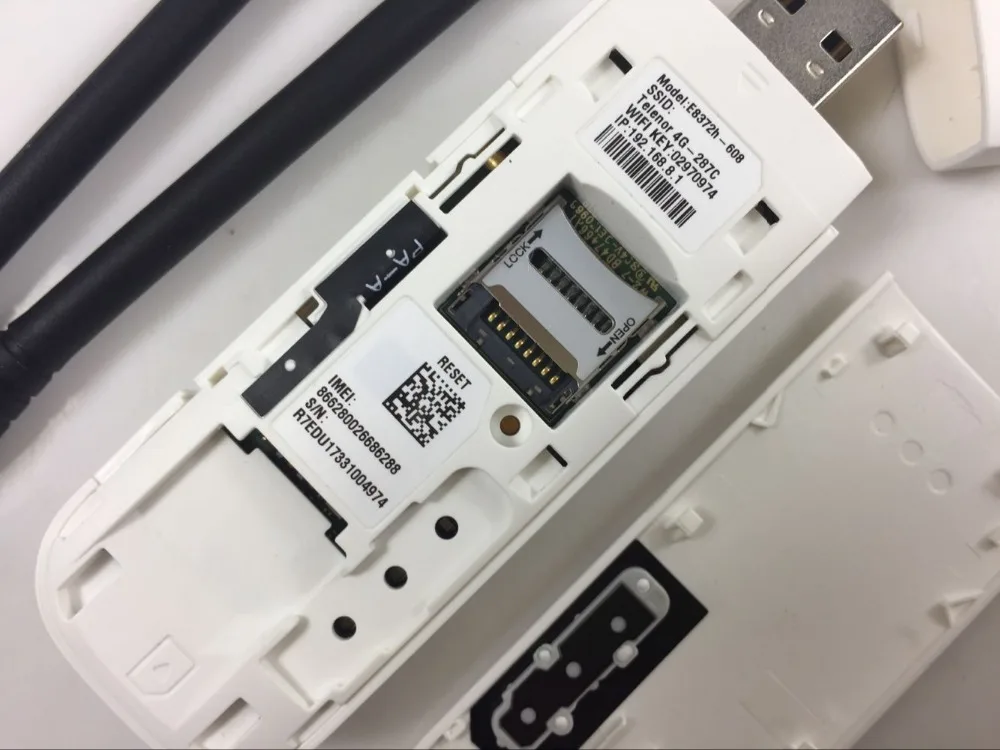 2 шт. антенна) разблокированный huawei E8372 E8372h-608 точка доступа WiFi модем ключ автомобильный wifi