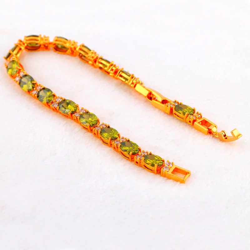 ROLILASON высокое качество низкие цены Мода Золотой Браслеты для Для женщин подарок