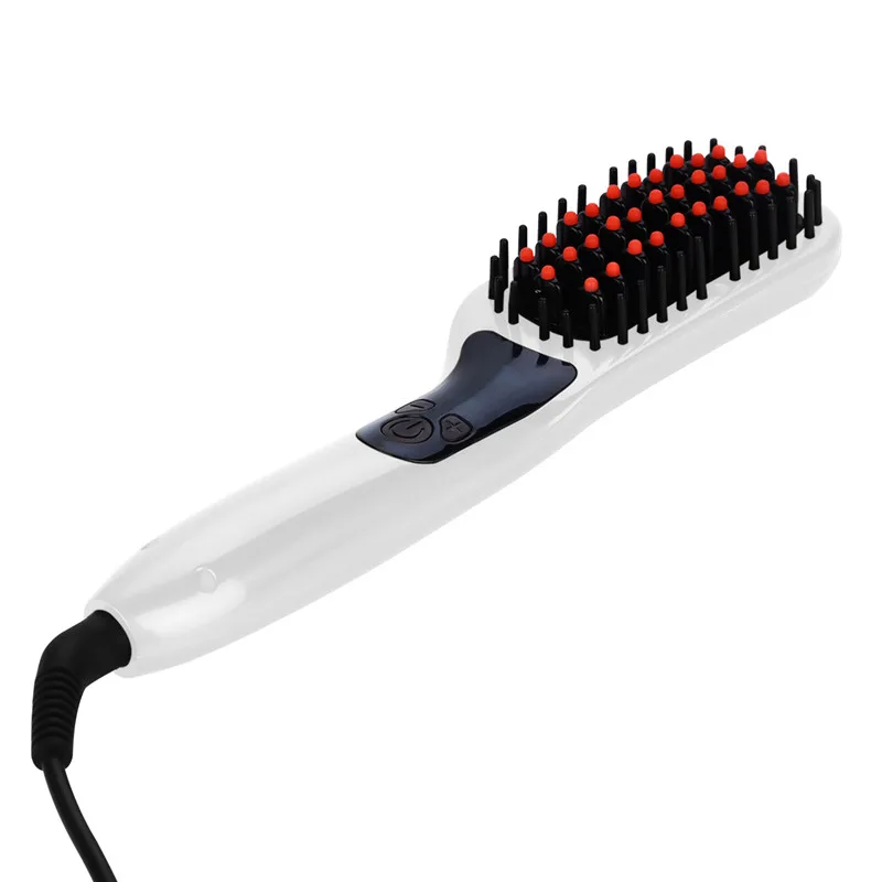 

Electric Hair Straightening Comb Professional Ceramic Hair Straightener Unisex Anti Static Hair Brush Temperature Adjustable 31