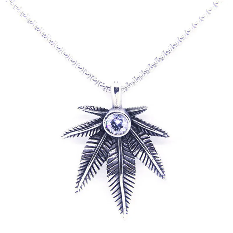 Rany &amp Roy новейший 4 цвета кристалл лист кулон 316L ювелирные изделия из нержавеющей