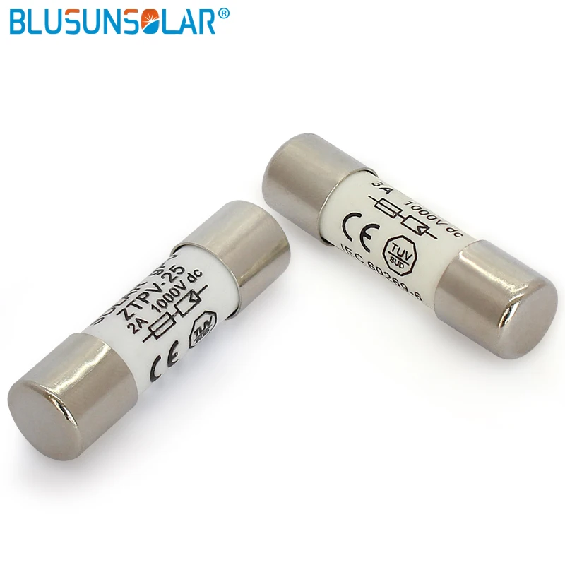 

50 Pcs/lot DC Fuse 2A/3A/4A/5A/8A/10A 1000V 10*38MM Solar PV Fuse Solar System Safety Protection FU Solar