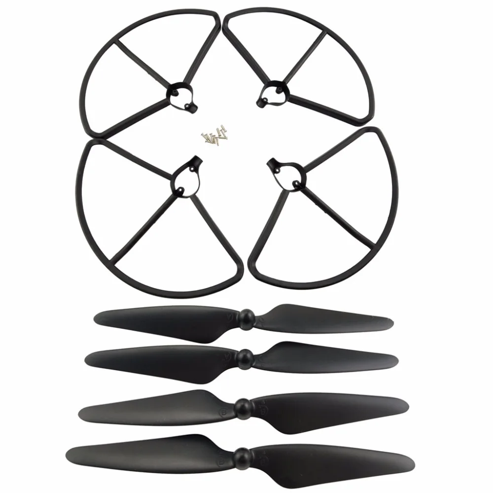 Hubsan 4 шт. CW CCW пропеллеры с защита для пропеллера самолета H501S золотой красный