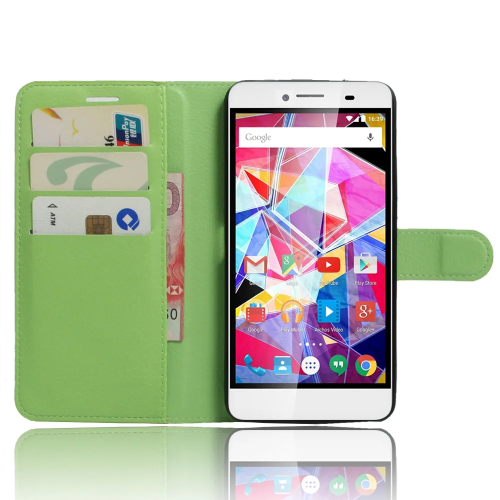 Мода PU кожаный бумажник чехол для Archos diamond plus 2 телефон сумка Обложка с подставкой