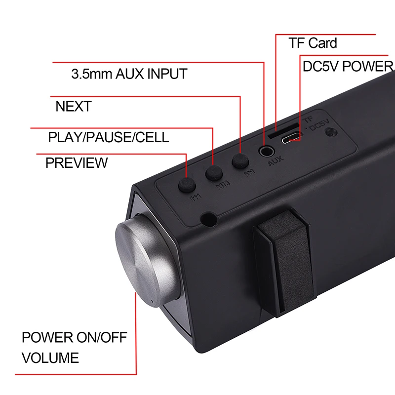 XGODY Саундбар ТВ домашний кинотеатр IP 08 Bluetooth Встроенный микрофон колонки