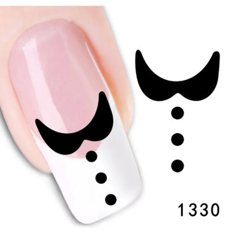 Addfavor 38 Простыни Детские переноса воды Дизайн ногтей Стикеры цветок французский